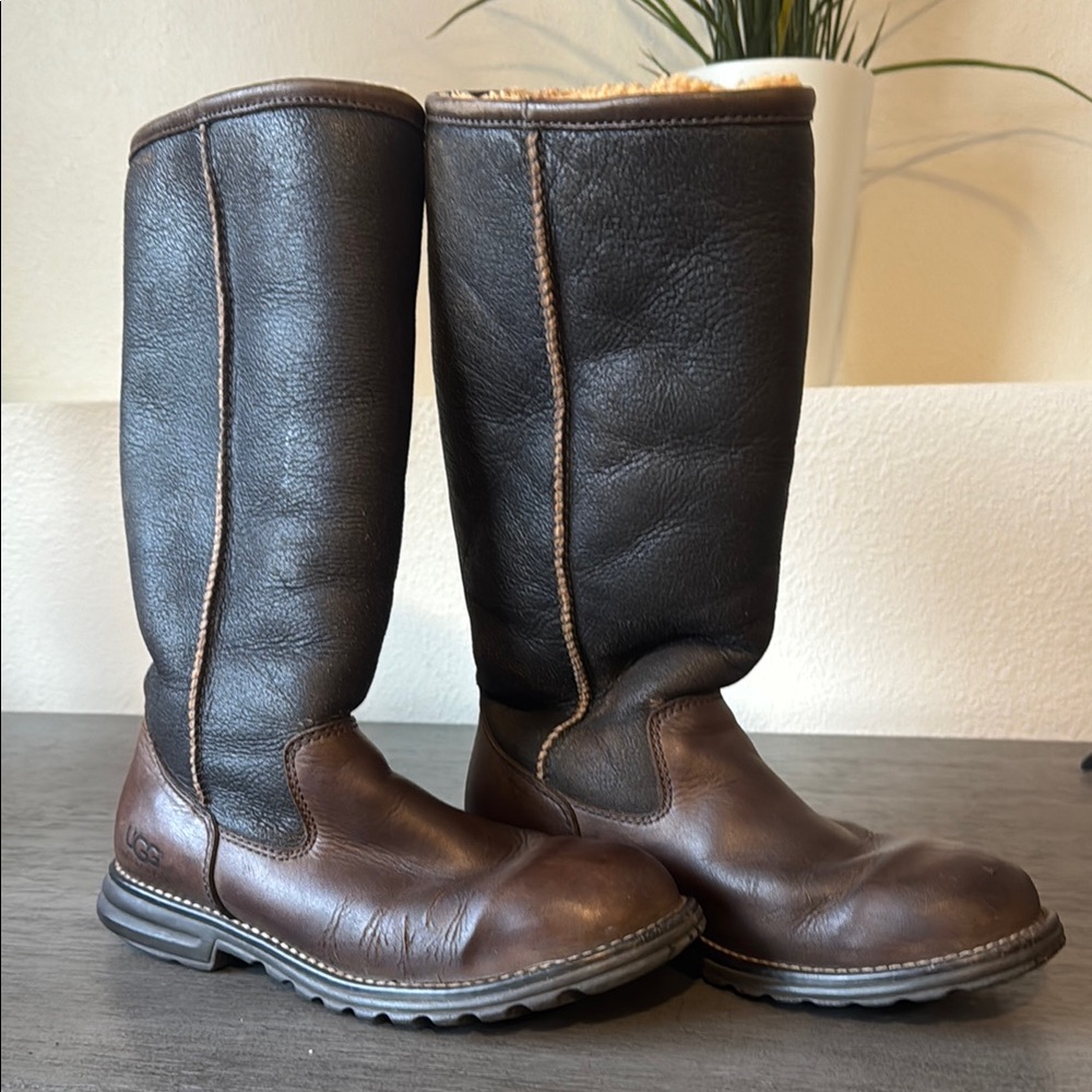 UGG Brown Leather Boots